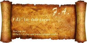 Füle Adrienn névjegykártya