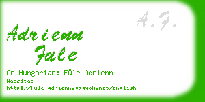 adrienn fule business card