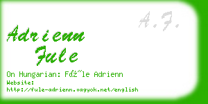 adrienn fule business card